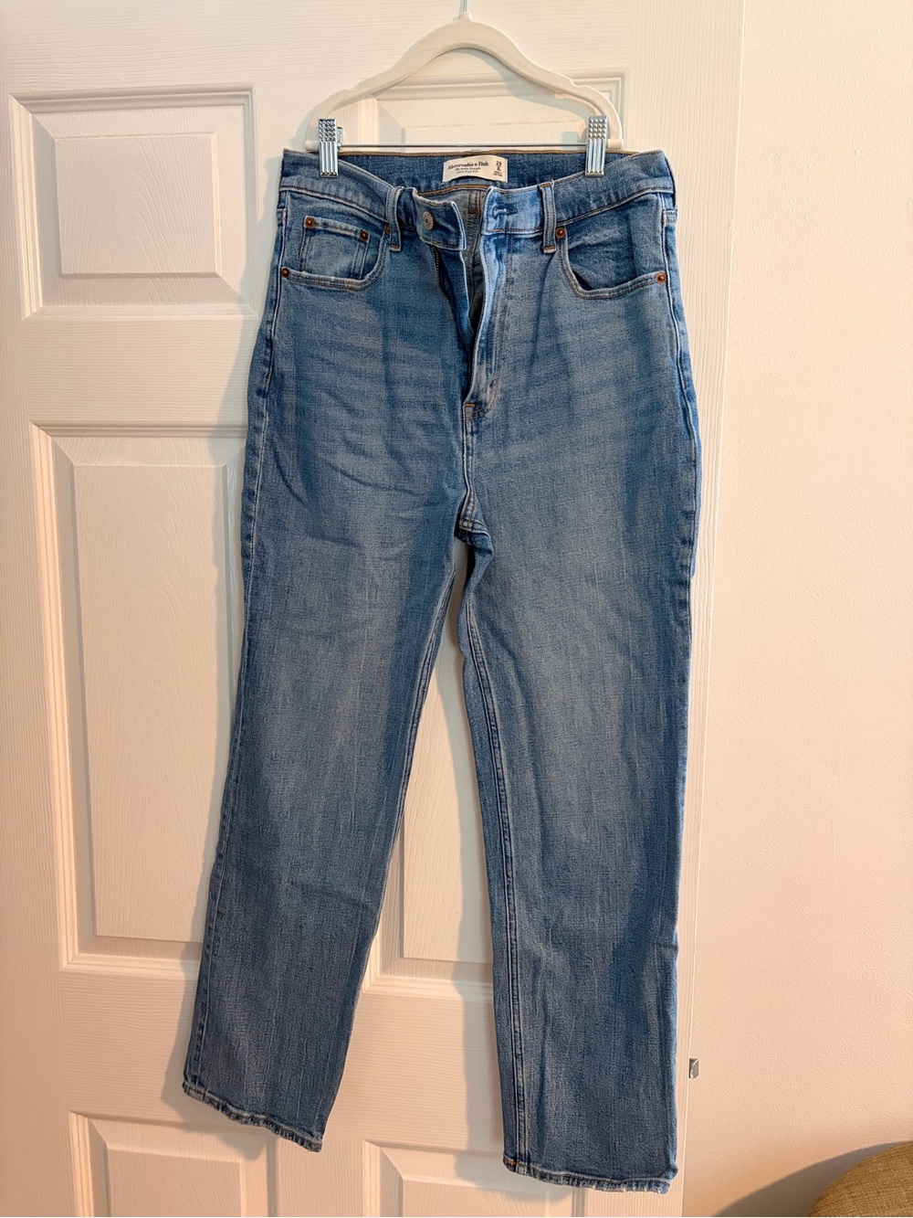 Abercrombie & Fitch Light Blue Straight Leg Jeans